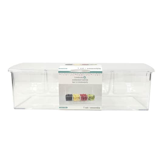 Clear Plastic Condiment Server by Celebrate It™